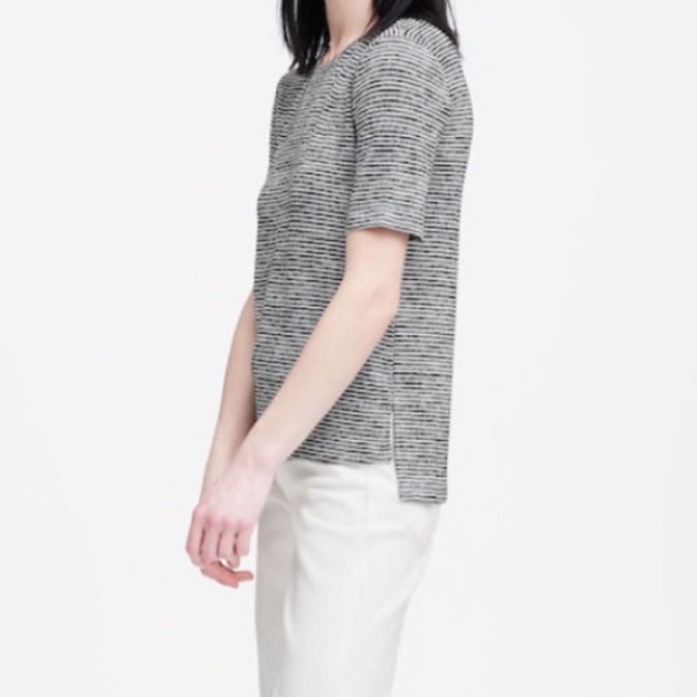 Banana Republic Luxespun High Low Hem Striped Tee